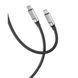 Кабель XO NB-Q252B PD 60W/1m Type-C to Type-C Fast Charging Black 00000000918 фото 1