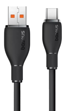 USB кабель Baseus Pudding Series Fast Charging Cable USB to Type-C 100W 2m Black P10355703111-01 00000000970 фото