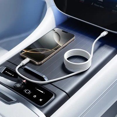 PD кабель Baseus Foamed Silicone Pro Magnetic Tipe-C to Type-C 100W 1m White E0426D01 00000000359 фото