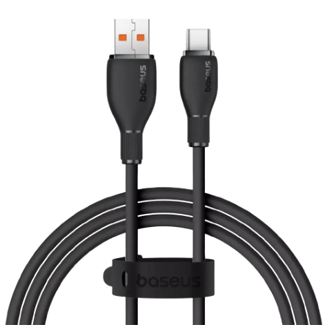 USB кабель Baseus Pudding Series Fast Charging Cable USB to Type-C 100W 2m Black P10355703111-01 00000000970 фото