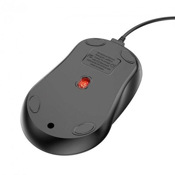 Комп'ютерна миша дротова Borofone BG4 Business wired mouse Колір Чорний 00000006705 фото