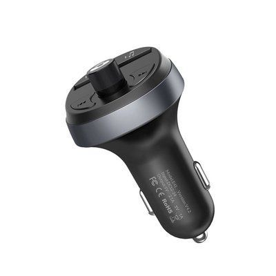 FM Модулятор Hoco E41 In-Car Audio 2USB / 2.1A Black 00000000614 фото