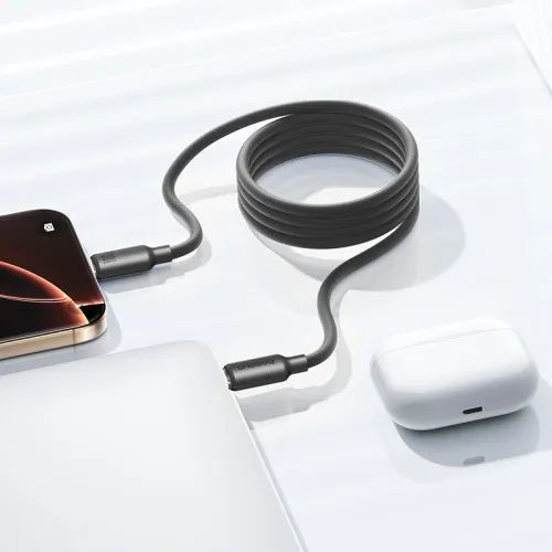 PD кабель Baseus Foamed Silicone Pro Magnetic Tipe-C to Type-C 100W 1m Black E0426D00 00000000360 фото