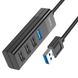 USB-хаб (кабель-перехідник) Type-C(PD) Hoco HB25 4-in-1 Type-C to USB3.0+USB2.0*3 Black 00000002030 фото 6