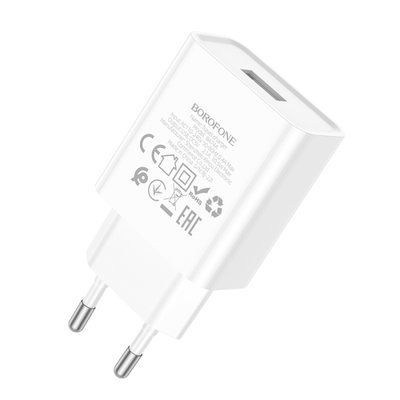 МЗП BOROFONE BA74A Aspirer 1USB/2.1A білий 00000000769 фото