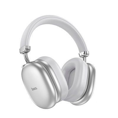 Навушники накладні HOCO W35 Max Auspicious ANC noise reduction BT5.4/90hours Silver 00000000411 фото
