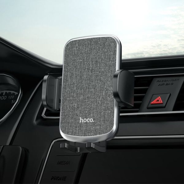 Автотримач Hoco CA94 Polaris push-type air outlet car holder Чорний 00000000871 фото