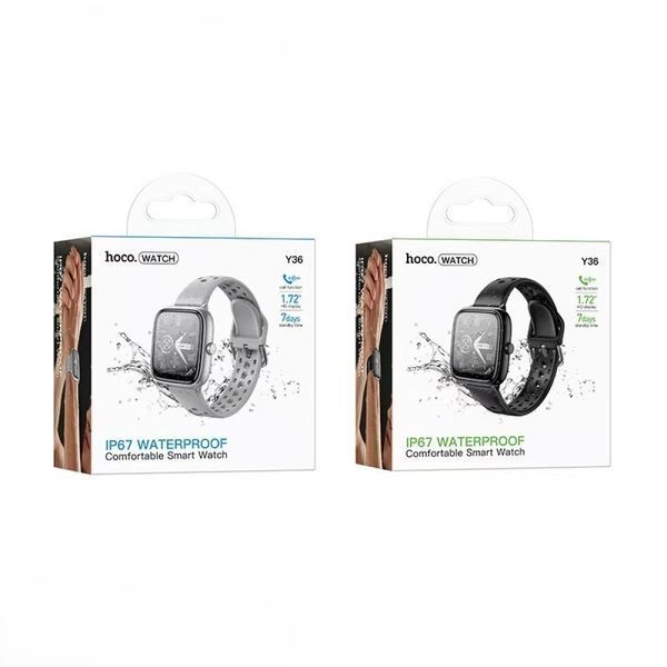 Смарт-годинник HOCO Y36 Smart watch(call version) black 00000001072 фото