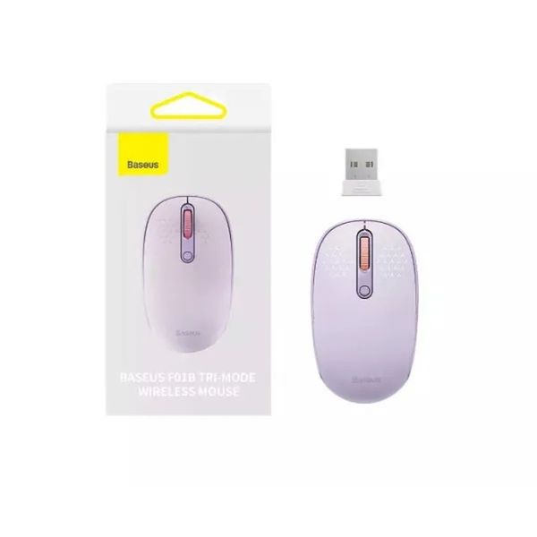 Комп'ютерна миша бездротова Baseus F01B Tri-Mode Wireless Mouse Nebula Purple B01055503513-00 00000006702 фото