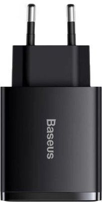 МЗП Baseus Compact Quick Charger 2U+C 30W EU Black CCXJ-E01 00000000716 фото