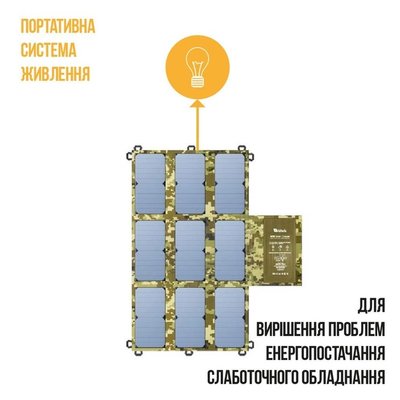 Портативний розкладний зарядний пристрій 63W ALT-63 Camouflage 00000009028 фото