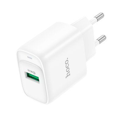 МЗП HOCO C140A Smart single port QC3.0 charger 18W (QC/FCP/AFC) White 00000000822 фото