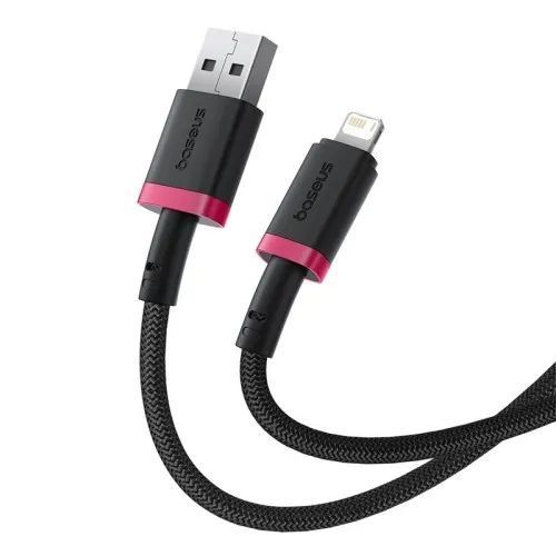 USB кабель Baseus Dura Series USB to Lightning 2.4A 2m Black-red P10377801U01-03 00000000362 фото