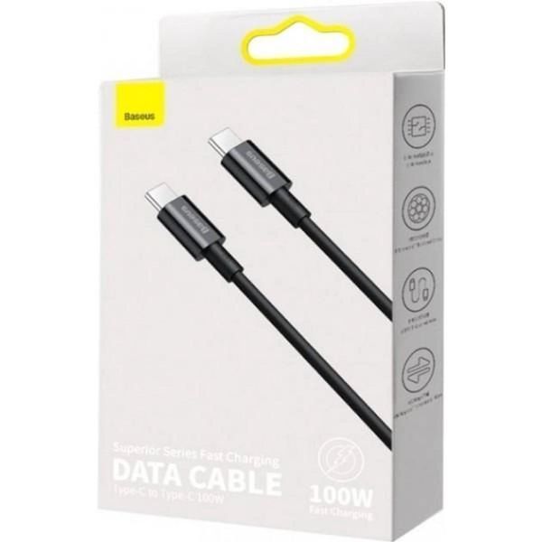 USB кабель Baseus Superior Series Fast Charging Type-C 100W 1m Cluster Black P10320102114-00 00000000978 фото