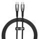 PD кабель Baseus Glimmer Series Fast Charging Data Cable Type-C to Type-C 100W 1m Black CADH000701 00000001027 фото 1