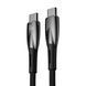 PD кабель Baseus Glimmer Series Fast Charging Data Cable Type-C to Type-C 100W 1m Black CADH000701 00000001027 фото 3