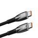 PD кабель Baseus Glimmer Series Fast Charging Data Cable Type-C to Type-C 100W 1m Black CADH000701 00000001027 фото 2
