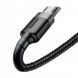 Кабель Baseus Cafule Cable USB for Micro 2.4A 1 м Gray/Black (CAMKLF-BG1) 00000000087 фото 2