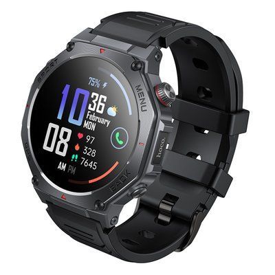 Смарт-годинник HOCO Y37 AMOLED GPS sports watch(call version) Black 00000001074 фото