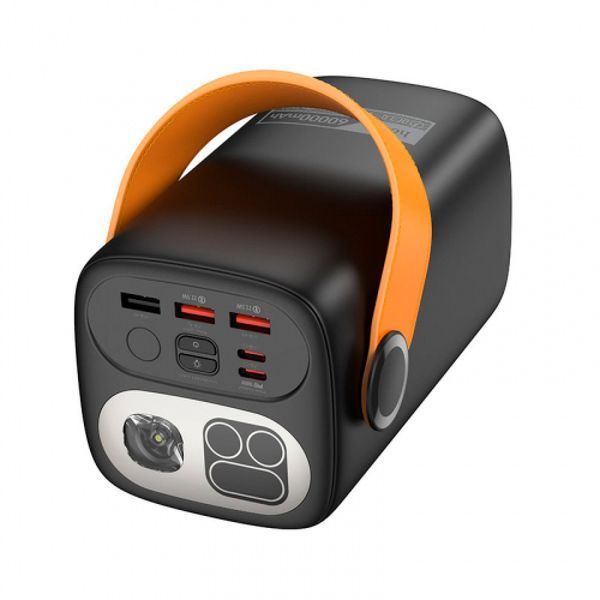 Зовнішній акумулятор (павербанк) Hoco DB160 Astrum 60000mAh Black 00000000012 фото