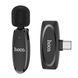 Мікрофон петличка (бездротовий) Hoco L15 Type-C Crystal lavalier wireless digital microphone Black 00000006684 фото 1