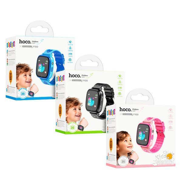 Смарт-годинник дитячий HOCO Y100 children watch with call function Pink 00000001080 фото