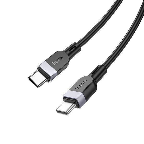 PD Кабель HOCO X109 Energy 60W silicone charging data cable Type-C to Type-C 60W/2m Black 00000001033 фото