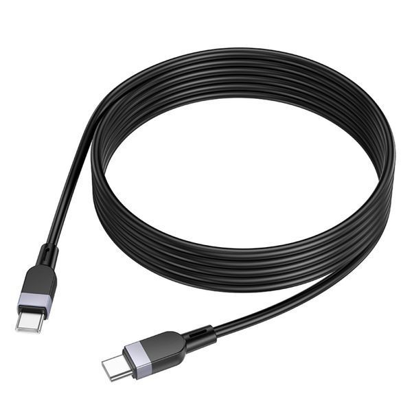 PD Кабель HOCO X109 Energy 60W silicone charging data cable Type-C to Type-C 60W/2m Black 00000001033 фото
