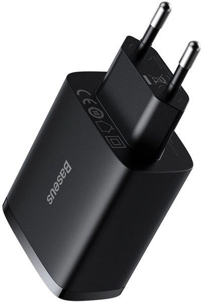 МЗП Baseus Compact Charger 3-USB 17W EU Black CCXJ020101 00000000714 фото