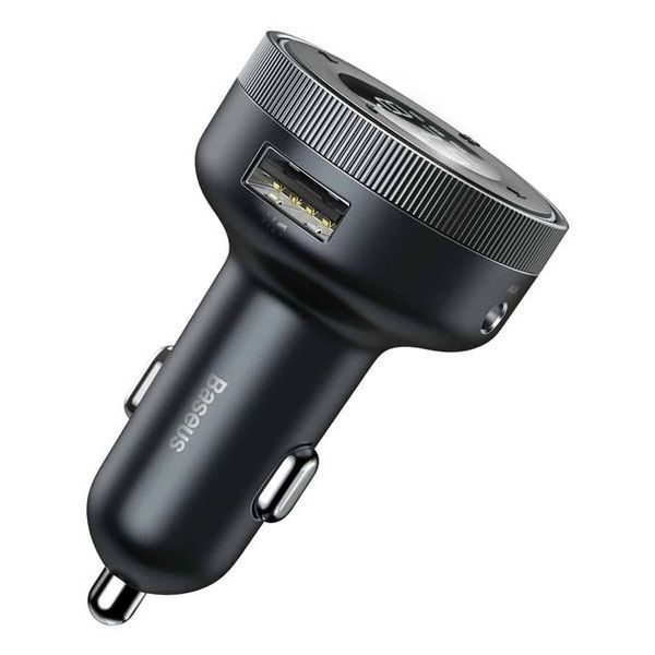 Автомобільний FM-модулятор Bluetooth (трансмітер) Baseus MP3 Charger Black (CCLH-01) 00000000603 фото