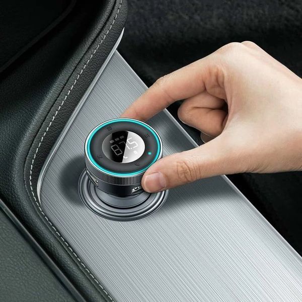 Автомобільний FM-модулятор Bluetooth (трансмітер) Baseus MP3 Charger Black (CCLH-01) 00000000603 фото
