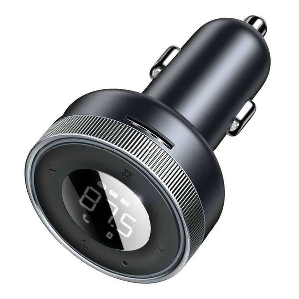 Автомобільний FM-модулятор Bluetooth (трансмітер) Baseus MP3 Charger Black (CCLH-01) 00000000603 фото