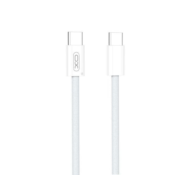 Кабель XO NB-Q260A iPhone15 Type-c to Type-c PD60W/1m White 00000000926 фото