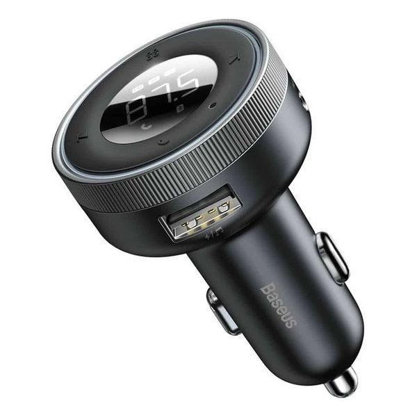 Автомобільний FM-модулятор Bluetooth (трансмітер) Baseus MP3 Charger Black (CCLH-01) 00000000603 фото