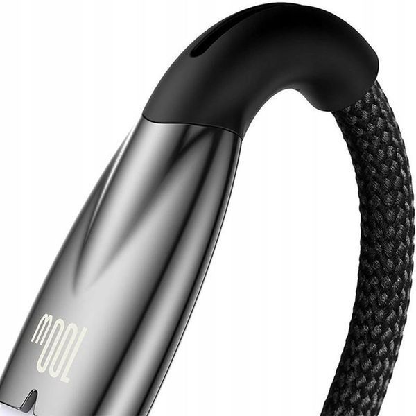 USB кабель Baseus Glimmer Series Fast Charging Data Cable USB to Type-C 100W 1m Black CADH000401 00000000976 фото