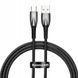 USB кабель Baseus Glimmer Series Fast Charging Data Cable USB to Type-C 100W 1m Black CADH000401 00000000976 фото 1
