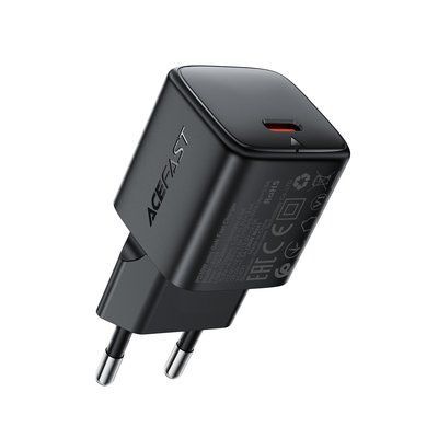 МЗП ACEFAST A118 PD30W mini GaN (USB-C) charger Black 00000000727 фото