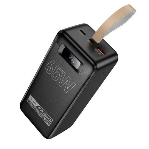 Зовнішній акумулятор (повербанк) Hoco DB82 Aquila PD65W fully compatible 40 000mAh Black 00000000226 фото