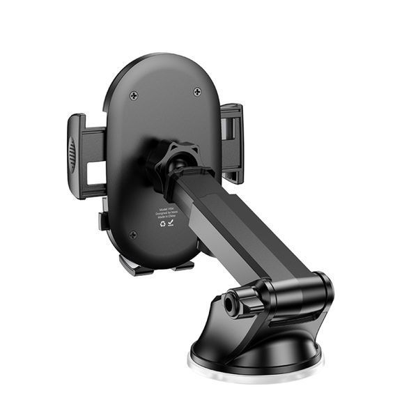 Автотримач Hoco H54 Brusco ultra-thin push-type car holder Чорний 00000000880 фото