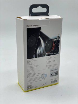 Автомобільний магнітний тримач для телефону (холдер) на дефлектор Baseus Magnetic Air Vent Mount (SUGX-A) Silver 00000000579 фото
