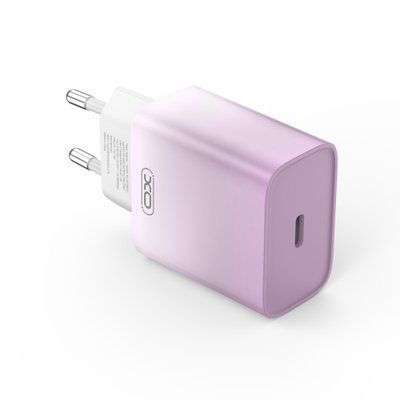 МЗП XO CE18 (EU) PD30W USB-C fast charging charger Фіолетовий 00000000370 фото