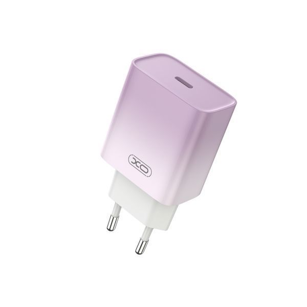 МЗП XO CE18 (EU) PD30W USB-C fast charging charger Фіолетовий 00000000370 фото