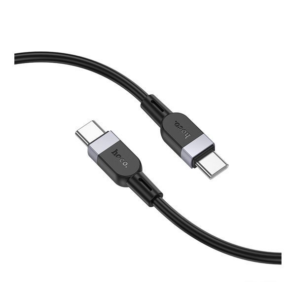 PD Кабель HOCO X109 Energy 60W silicone charging data cable Type-C to Type-C 60W/2m Black 00000000986 фото