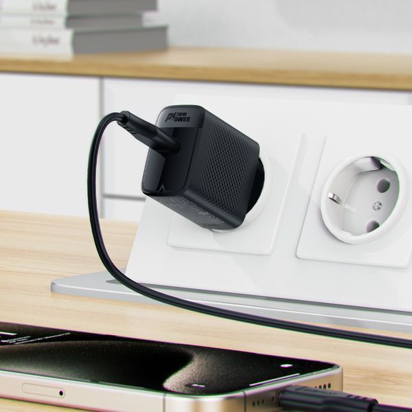 МЗП ACEFAST A82 PD20W GaN (USB-C) Cable Type-C to Type-C 1,2m Black 00000000729 фото