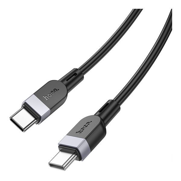 PD Кабель HOCO X109 Energy 60W silicone charging data cable Type-C to Type-C 60W/2m Black 00000000986 фото