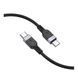 PD Кабель HOCO X109 Energy 60W silicone charging data cable Type-C to Type-C 60W/2m Black 00000000986 фото 3