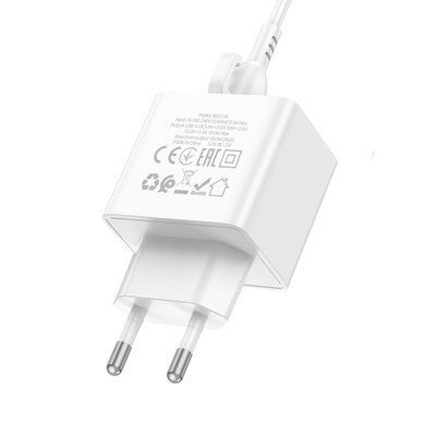 МЗП BOROFONE BAS12A Erudite single port 18W/QC3.0/1USB білий 00000000780 фото
