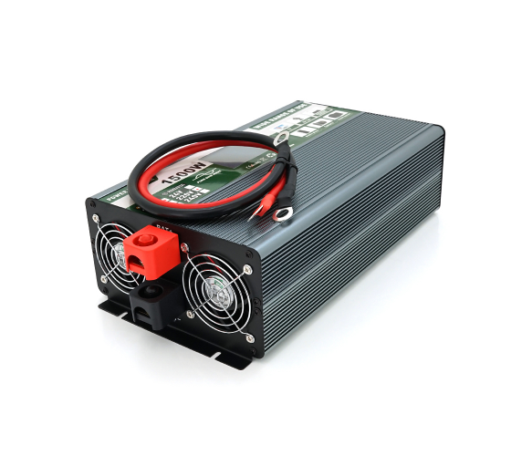 Інвертор напруги Demuda DMDPSW-1500W, 12V/220V, 1500W з правильною синусоїдою, 2 універсальні розетки, 2 USB, Rj 45, клемні дроти, Q6 00000009276 фото